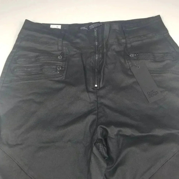 NWT Chic Denim Women's Skylar Ankle Grazer Black Jeans Sz 20 - Picture 3 of 10